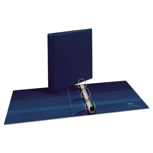Image of Avery® Heavy-Duty View Binder With Durahinge And One Touch Ezd Rings, 3 Rings, 1.5" Capacity, 11 X 8.5, Navy Blue