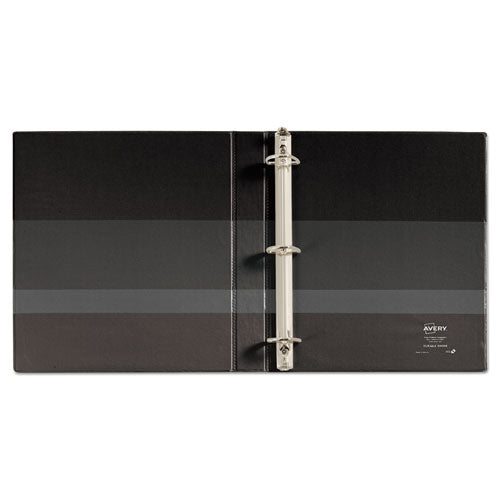 Image of Avery® Durable Non-View Binder With Durahinge And Ezd Rings, 3 Rings, 1" Capacity, 11 X 8.5, Black, (8302)
