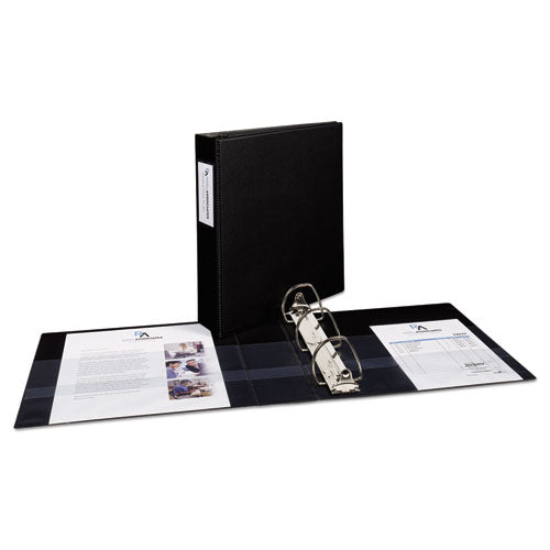 Image of Avery® Durable Non-View Binder With Durahinge And Ezd Rings, 3 Rings, 2" Capacity, 11 X 8.5, Black, (8502)