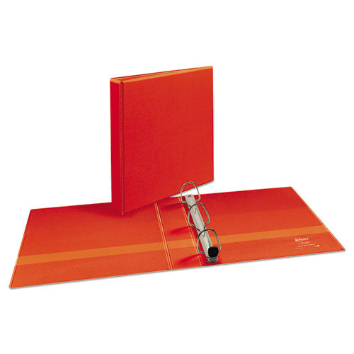 Image of Avery® Heavy-Duty View Binder With Durahinge And One Touch Ezd Rings, 3 Rings, 1.5" Capacity, 11 X 8.5, Red
