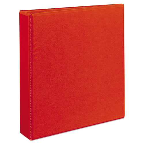 Image of Avery® Heavy-Duty View Binder With Durahinge And One Touch Ezd Rings, 3 Rings, 1.5" Capacity, 11 X 8.5, Red