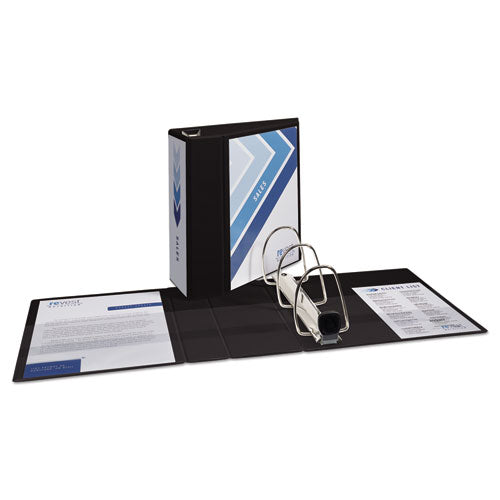 Image of Avery® Heavy-Duty View Binder With Durahinge And Locking One Touch Ezd Rings, 3 Rings, 5" Capacity, 11 X 8.5, Black