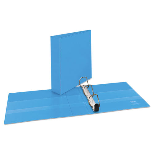 Image of Avery® Heavy-Duty Non Stick View Binder With Durahinge And Slant Rings, 3 Rings, 2" Capacity, 11 X 8.5, Light Blue, (5501)