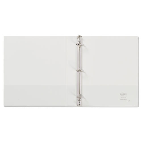 Image of Avery® Durable View Binder With Durahinge And Slant Rings, 3 Rings, 1" Capacity, 11 X 8.5, White