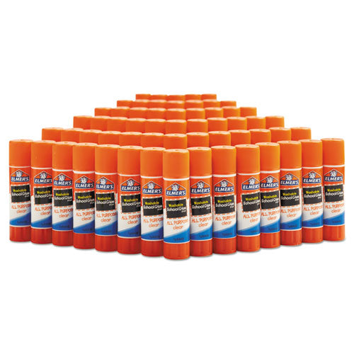 Image of Elmer's® Washable School Glue Sticks, 0.24 Oz, Applies And Dries Clear, 60/box