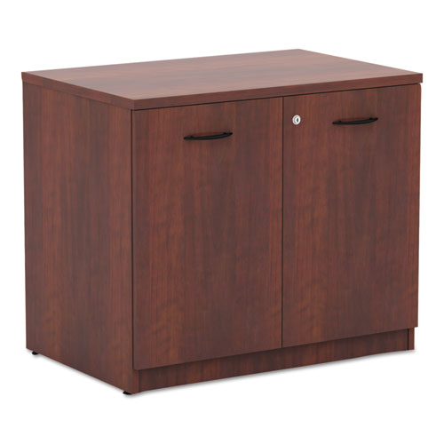 Image of Alera® Alera Valencia Series Storage Cabinet, 34.13w x 22.78d x 29h, Medium Cherry