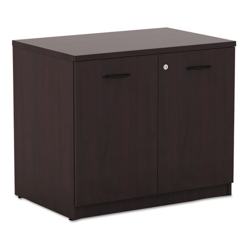 Image of Alera® Alera Valencia Series Storage Cabinet, 34.13w x 22.78d x 29.5h, Mahogany