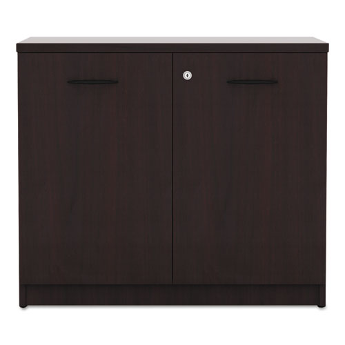 Image of Alera® Alera Valencia Series Storage Cabinet, 34.13w x 22.78d x 29.5h, Mahogany
