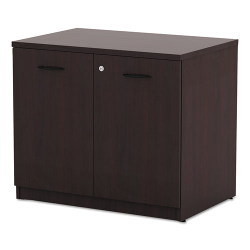 Image of Alera® Alera Valencia Series Storage Cabinet, 34.13w x 22.78d x 29.5h, Mahogany