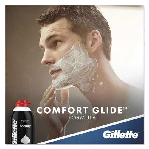 Image of Gillette® Foamy Shave Cream, Original Scent, 2 Oz Aerosol Spray Can, 48/carton
