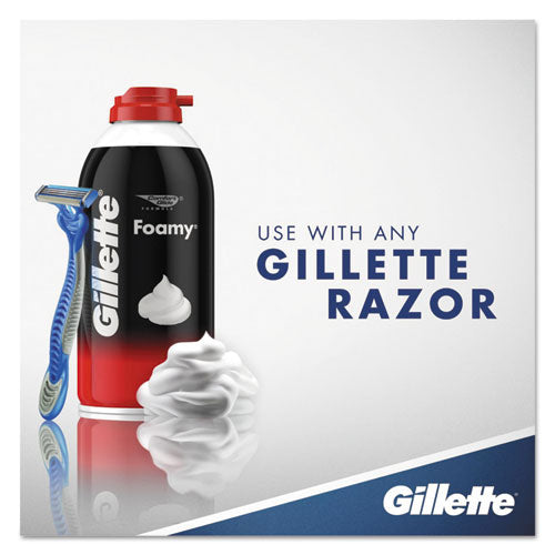 Image of Gillette® Foamy Shave Cream, Original Scent, 2 Oz Aerosol Spray Can, 48/carton