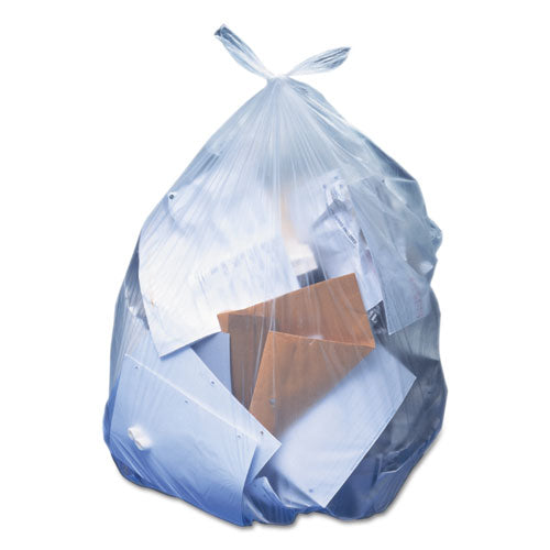 Image of Heritage Linear Low-Density Can Liners, 33 Gal, 0.65 Mil, 30" X 39", Clear, 250/carton