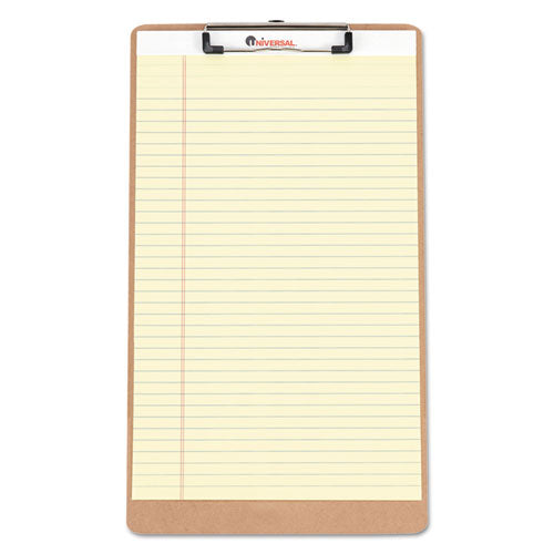 Image of Universal® Hardboard Clipboard with Low-Profile Clip, 0.5" Clip Capacity, Holds 8.5 x 14 Sheets, Brown, 3/Pack