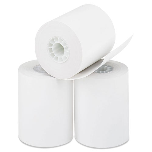 Image of Iconex Direct Thermal Printing Paper Rolls, 0.45" Core, 2.25" X 85 Ft, White, 50/carton