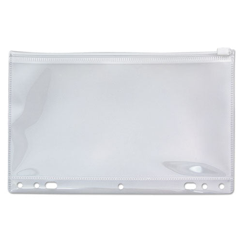 Image of Angler's Zip-All Ring Binder Pocket, 2- to 7-Hole Punched, 6" x 9.5", Clear