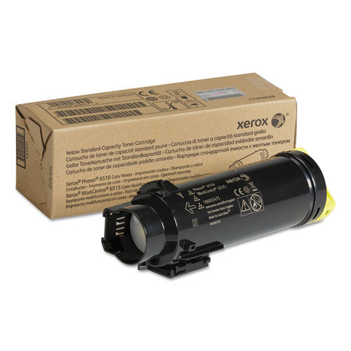 Image of Xerox® 106r03475 Toner, 1,000 Page-Yield, Yellow