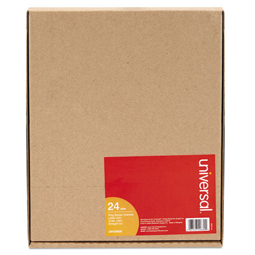 Image of Universal® Insertable Tab Index, 5-Tab, 11 x 8.5, Buff, Assorted Tabs, 24 Sets