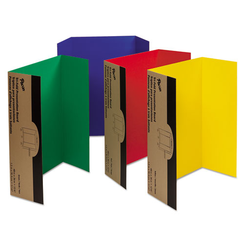 Image of Pacon® Spotlight Corrugated Presentation Display Boards, 48 X 36, Blue, Green, Red, Yellow, 4/carton