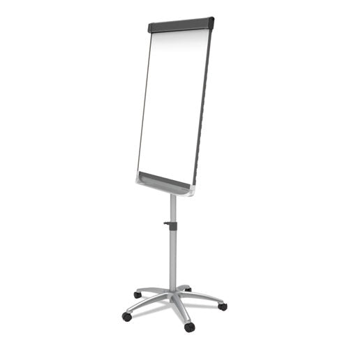 Image of Quartet® Prestige 2 Mobile Presentation Easel with Extendable Easel Pad Arms, 36" x 24", White Surface, Black/Gray Metal/Plastic Frame