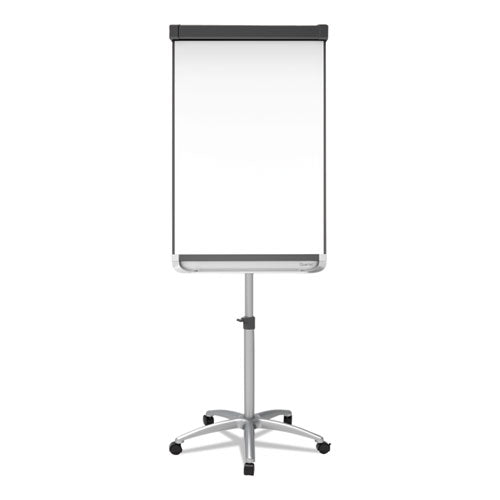 Image of Quartet® Prestige 2 Mobile Presentation Easel with Extendable Easel Pad Arms, 36" x 24", White Surface, Black/Gray Metal/Plastic Frame