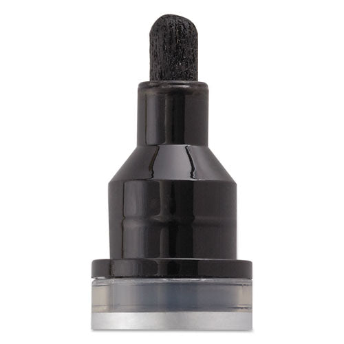 Image of Quartet® Premium Glass Board Dry Erase Marker, Broad Bullet Tip, Black, Dozen