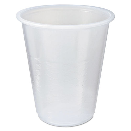 Image of Fabri-Kal® RK Crisscross Cold Drink Cups, 3 oz, Plastic, Clear, 100/Bag, 25 Bags/Carton