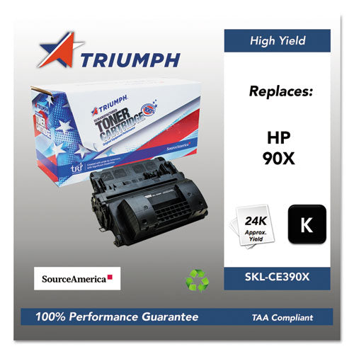 Image of 751000nsh1222 Remanufactured Ce390x (90x) High-Yield Toner, 24,000 Page-Yield, Black