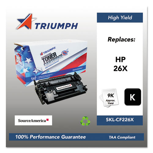 Image of 751000nsh1588 Remanufactured Cf226x (26x) High-Yield Toner, 9,000 Page-Yield, Black