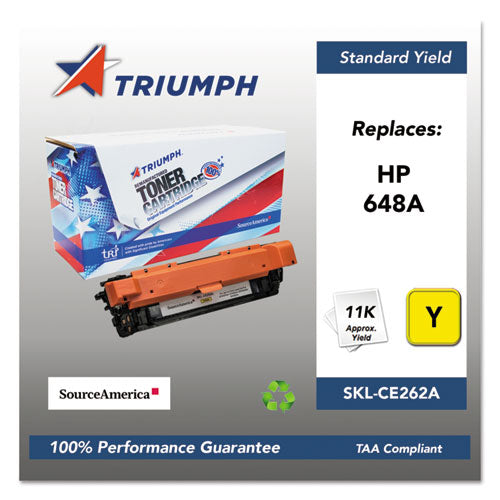 Image of 751000nsh1116 Remanufactured Ce262a (648a) Toner, 11,000 Page-Yield, Yellow
