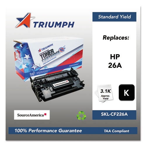 Image of 751000nsh1587 Remanufactured Cf226a (26a) Toner, 3,100 Page-Yield, Black