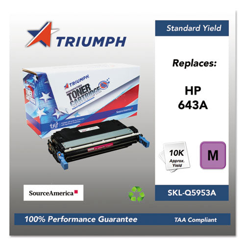 Image of 751000nsh0286 Remanufactured Q5953a (643a) Toner, 10,000 Page-Yield, Magenta