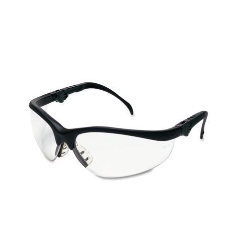 Image of MCR Safety Klondike Plus Safety Glasses, Black Frame, Clear Lens