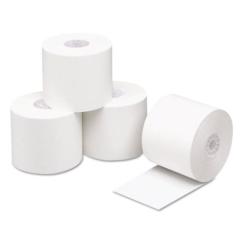 Image of Iconex Direct Thermal Printing Paper, 2.3mil, 0.45" Core, 2.25" X 200 Ft, White, 50/carton