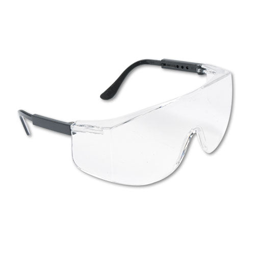 Image of MCR Safety Tacoma Wraparound Safety Glasses, Black Plastic Frame, Clear Lens