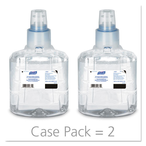 Image of PURELL® Advanced Hand Sanitizer Green Certified Foam Refill, For LTX-12 Dispensers, 1,200 mL, Fragrance-Free, 2/Carton