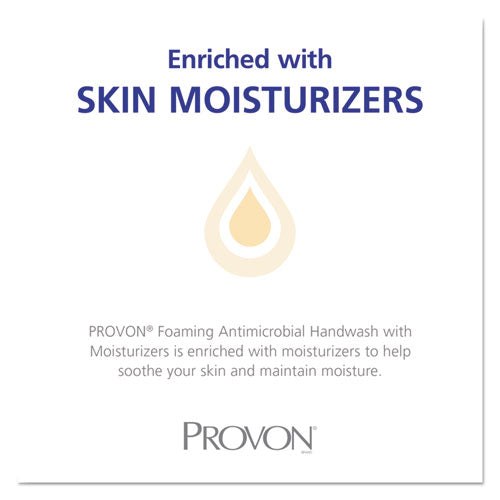 Image of PROVON® Foaming Antimicrobial Handwash/Moisturizer Refill, For FMX-12 Dispenser, Light Floral Scent, 1,250 mL