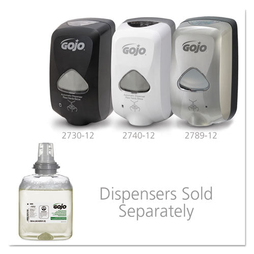 Image of GOJO® Tfx Green Certified Foam Hand Cleaner Refill, Unscented, 1,200 Ml, 2/carton