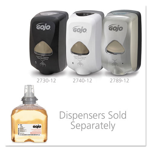Image of GOJO® TFX Premium Foam Antibacterial Hand Wash, Refill for GOJO TFX Touch-Free Dispenser, Fresh Fruit Scent, 1,200 mL, 2/Carton