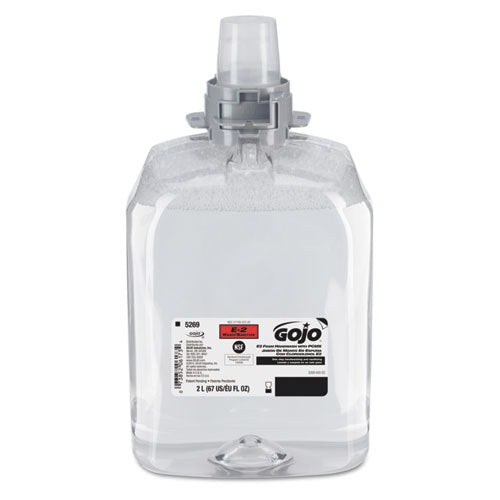 Image of GOJO® E2 Foam Handwash Refill with PCMX for FMX-20 Dispensers, Fragrance-Free, 2,000 mL, 2/Carton