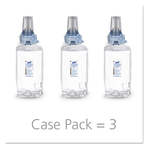 Image of PURELL® Advanced Hand Sanitizer Green Certified Foam Refill, For ADX-12 Dispensers, 1,200 mL, Fragrance-Free, 3/Carton