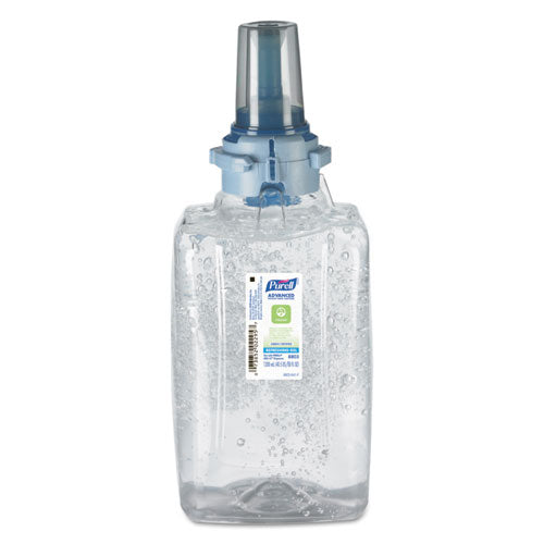 Image of PURELL® Advanced Hand Sanitizer Green Certified Gel Refill, For ADX-12 Dispensers, 1,200 mL, Fragrance-Free, 3/Carton