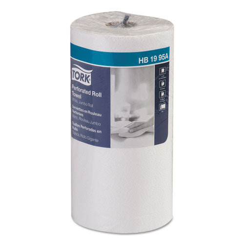 Image of Tork® Universal Perforated Kitchen Towel Roll, 2-Ply, 11 x 9, White, 210 Sheets/Roll, 12 Rolls/Carton