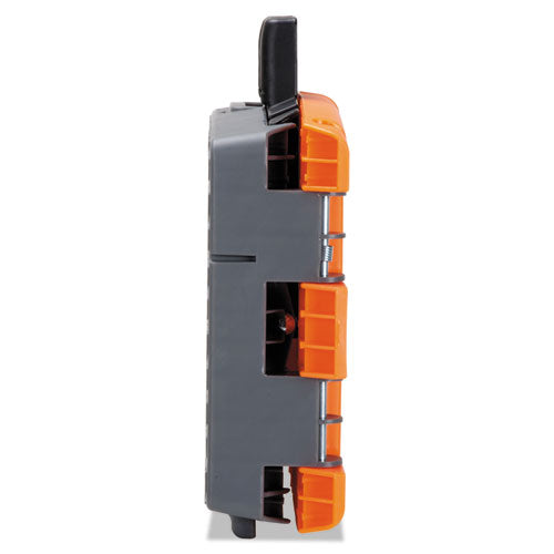 Image of Cosco® Folding Step Stool, 1-Step, 300 Lb Capacity, 8.5" Working Height, Orange/gray
