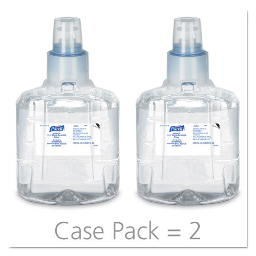 Image of PURELL® Advanced Hand Sanitizer Foam, For LTX-12 Dispensers, 1,200 mL Refill, Fragrance-Free, 2/Carton