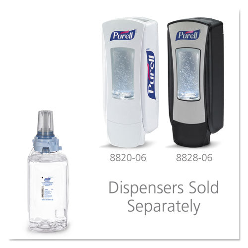 Image of PURELL® Advanced Hand Sanitizer Foam, For ADX-12 Dispensers, 1,200 mL Refill, Fragrance-Free, 3/Carton