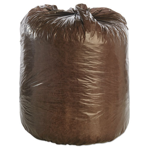 Image of Stout® by Envision Controlled Life-Cycle Plastic Trash Bags, 39 Gal, 1.1 Mil, 33" X 44", Brown, 40/box