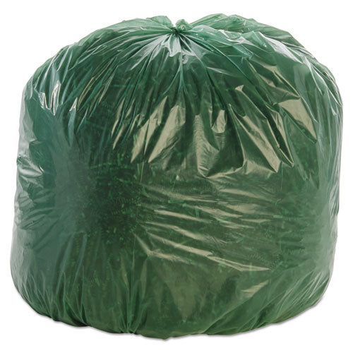 Image of Stout® by Envision Controlled Life-Cycle Plastic Trash Bags, 33 Gal, 1.1 Mil, 33" X 40", Green, 40/box