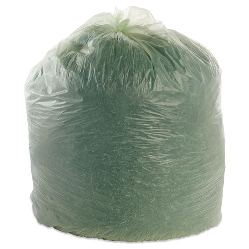 Image of Stout® by Envision Ecosafe-6400 Bags, 64 Gal, 0.85 Mil, 48" X 60", Green, 30/box