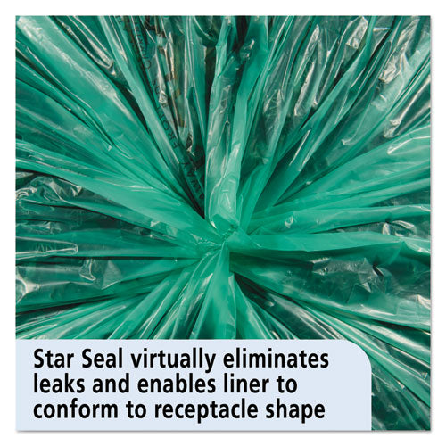 Image of Stout® by Envision Controlled Life-Cycle Plastic Trash Bags, 33 Gal, 1.1 Mil, 33" X 40", Green, 40/box
