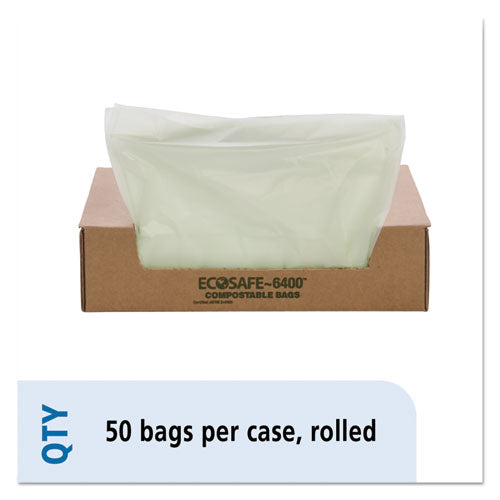 Image of Stout® by Envision Ecosafe-6400 Bags, 32 Gal, 0.85 Mil, 33" X 48", Green, 50/box